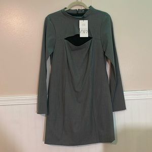 ZARA FRONT CUT-OUT DRESS
